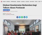 Edukasi Keselamatan Berkendara bagi Telkom Akses Pontianak