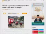 Nikmati Layanan Honda CARE, Servis Motor Honda Tanpa Harus ke Bengkel
