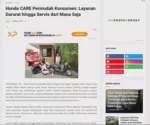 Honda CARE Permudah Konsumen: Layanan Darurat hingga Servis dari Mana Saja