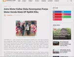 Astra Motor Kalbar Buka Kesempatan Punya Motor Honda Mulai DP Rp800 Ribu