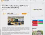 Astra Motor Kalbar Gandeng RRI Pontianak Kampanyekan Safety Riding