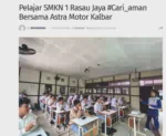 Pelajar SMKN 1 Rasau Jaya #Cari_aman Bersama Astra Motor Kalbar