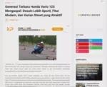Generasi Terbaru Honda Vario 125 Mengaspal: Desain Lebih Sporti, Fitur Modern, dan Varian Street yang Atraktif