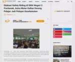 Edukasi Safety Riding di SMA Negeri 3 Pontianak, Astra Motor Kalbar Dorong Pelajar Jadi Pelopor Keselamatan