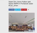 Sejak Dini, Asmo Kalbar ajak Siswa SMPN 4 Pontianak sadar #Cari_aman