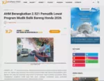 AHM Berangkatkan 2.521 Pemudik Lewat Program Mudik Balik Bareng Honda 2026