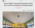 Asmo Kalbar Tanamkan Budaya Tertib Lalu Lintas ke Pelajar di Sungai Kakap