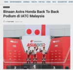 Binaan Astra Honda Back To Back Podium di IATC Malaysia