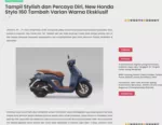 Tampil Stylish dan Percaya Diri, New Honda Stylo 160 Tambah Varian Warna Eksklusif