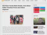 Beli Motor Honda Makin Mudah, Astra Motor Kalbar Tawarkan Promo dan Diskon Angsuran