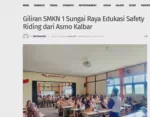 Giliran SMKN 1 Sungai Raya Edukasi Safety Riding dari Asmo Kalbar