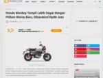 Honda Monkey Tampil Lebih Segar dengan Pilihan Warna Baru, Dibanderol Rp88 Juta