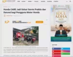 Honda CARE Jadi Solusi Servis Praktis dan Darurat bagi Pengguna Motor Honda