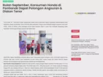 Bulan September, Konsumen Honda di Pontianak Dapat Potongan Angsuran &amp; Diskon Tenor