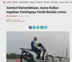 Sambut Kemerdekaan, Asmo Kalbar Ingatkan Pentingnya Tertib Berlalu Lintas