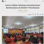 Asmo Kalbar Edukasi Keselamatan Berkendara di SMAN 7 Pontianak