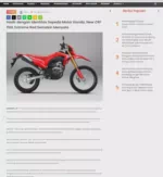 Hadir dengan Identitas Sepeda Motor Honda, New CRF 150L Extreme Red Semakin Menyala