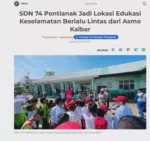 SDN 74 Pontianak Jadi Lokasi Edukasi Keselamatan Berlalu Lintas dari Asmo Kalbar
