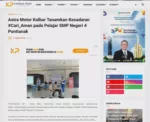 Astra Motor Kalbar Tanamkan Kesadaran #Cari_Aman pada Pelajar SMP Negeri 4 Pontianak