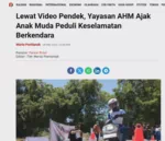Lewat Video Pendek, Yayasan AHM Ajak Anak Muda Peduli Keselamatan Berkendara