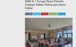 SMK N 1 Sungai Raya Peroleh Edukasi Safety Riding dari Asmo Kalbar