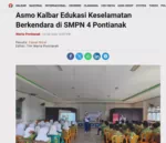 Astra Motor Kalbar memberikan Edukasi Keselamatan Berkendara di SMP N 4 Pontianak