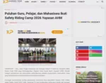 Puluhan Guru, Pelajar, dan Mahasiswa Ikuti Safety Riding Camp 2026 Yayasan AHM