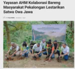 Yayasan AHM Kolaborasi Bareng Masyarakat Pekalongan Lestarikan Satwa Owa Jawa