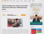 Sinergi Pendidikan dan Industri, Astra Motor Kalbar Kawal UKK Siswa TBSM Berstandar Honda