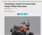 Tampil Beda, Honda ST125 Dax Hadir dengan Pilihan Warna Baru