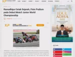 Ramadhipa Cetak Sejarah, Finis Podium pada Debut Moto3 Junior World Championship