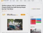 Sambut Lebaran 1447 H, Honda Hadirkan Program Mudik dan Balik Bareng dengan Bus dan Truk Motor