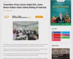 Tanamkan #Cari_Aman Sejak Dini, Astra Motor Kalbar Gelar Safety Riding di Sekolah