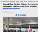 Asmo Kalbar Berikan Edukasi Keselamatan Berkendara ke Komunitas Motor Sekadau