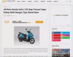 All New Honda Vario 125 Siap Temani Gaya Hidup Aktif dengan Tipe Street Baru