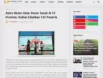 Astra Motor Gelar Donor Darah di 12 Provinsi, Kalbar Libatkan 135 Peserta