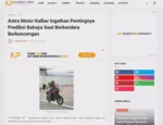 Astra Motor Kalbar Ingatkan Pentingnya Prediksi Bahaya Saat Berkendara Berboncengan