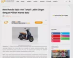 New Honda Stylo 160 Tampil Lebih Elegan dengan Pilihan Warna Baru