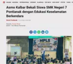 Asmo Kalbar Bekali Siswa SMK Negeri 7 Pontianak dengan Edukasi Keselamatan Berkendara