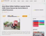 Astra Motor Kalbar Hadirkan Layanan Honda CARE, Solusi Darurat dan Servis Motor di Lokasi Konsumen