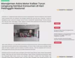 Manajemen Astra Motor Kalbar Turun Langsung Sambut Konsumen di Hari Pelanggan Nasional