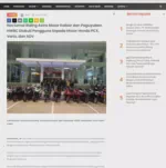 Nocturnal Riding Astra Motor Kalbar dan Paguyuban HWBC Diukuti Pengguna Sepeda Motor Honda PCX, Vario, dan ADV