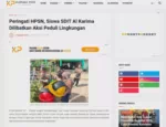 Peringati HPSN, Siswa SDIT Al Karima Dilibatkan Aksi Peduli Lingkungan