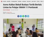 Asmo Kalbar Bekali Budaya Tertib Berlalu Lintas ke Pelajar SMAN 11 Pontianak