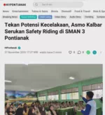 Tekan Potensi Kecelakaan, Asmo Kalbar Serukan Safety Riding di SMAN 3 Pontianak