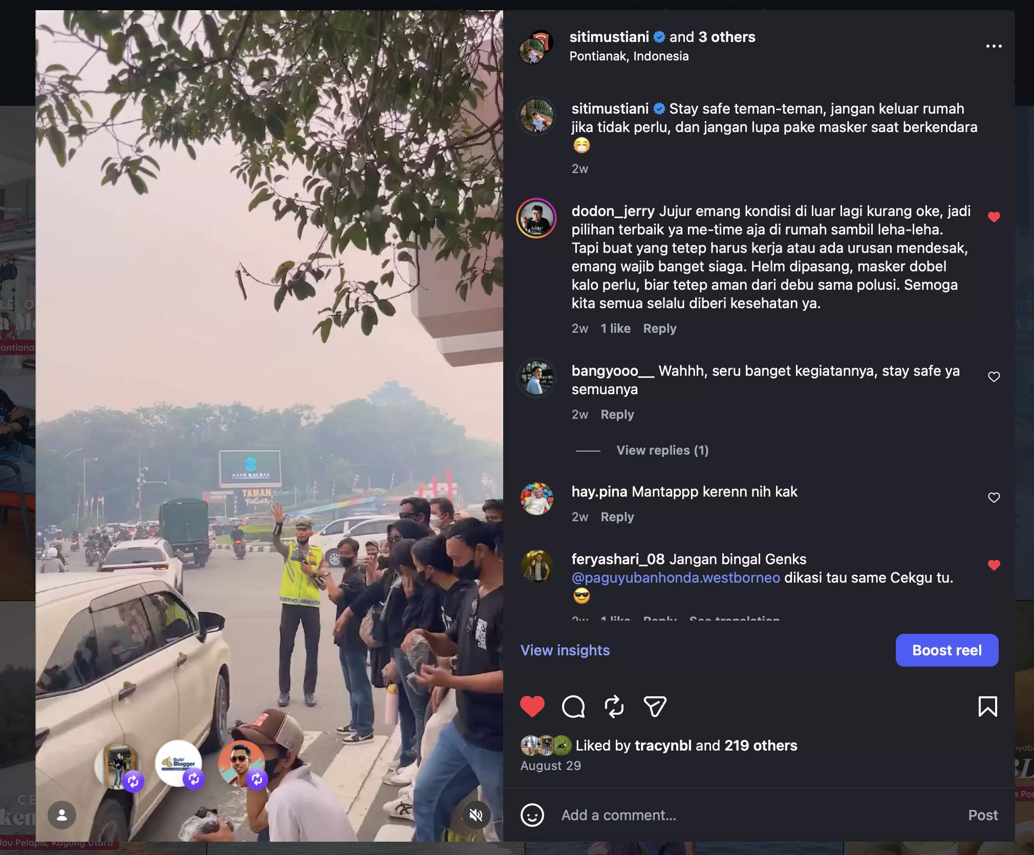 Aksi Peduli Honda Kalbar, Bagi-Bagi Masker di Tugu Digulist Pontianak