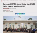 Semarak HUT RI, Asmo Kalbar dan HWBC Gelar Convoy Merdeka 2026