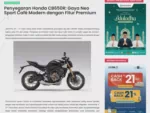 Penyegaran Honda CB650R: Gaya Neo Sport Café Modern dengan Fitur Premium