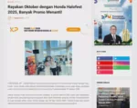 Rayakan Oktober dengan Honda Halofest 2025, Banyak Promo Menanti!