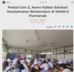 Peduli Gen Z, Asmo Kalbar Edukasi Keselamatan Berkendara di SMAN 6 Pontianak